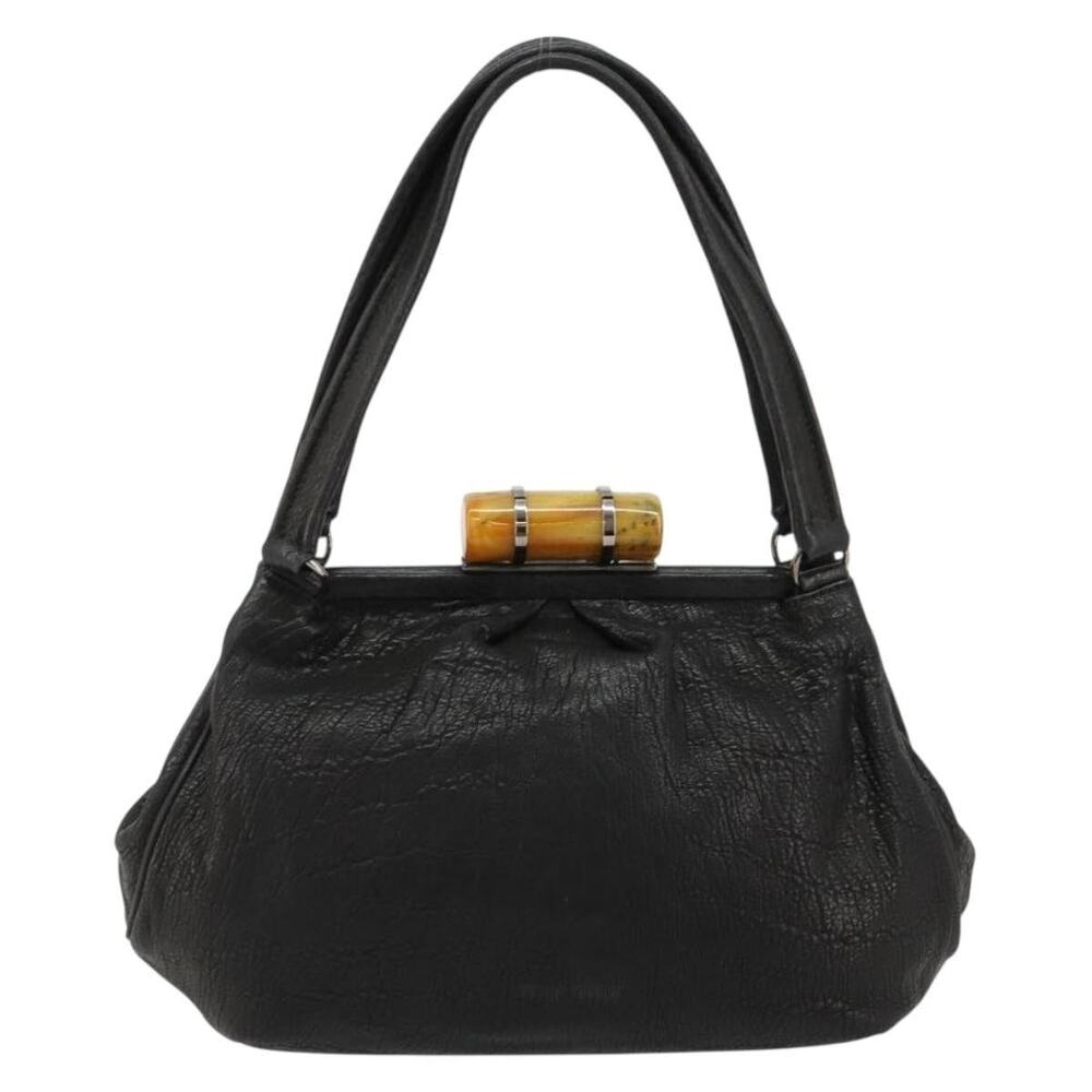 Miu Miu Matelasse Handbag Black